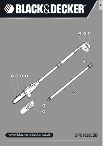Manual Black and Decker GPC1820L Chainsaw