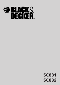 Manual Black and Decker SC832 Hair Dryer
