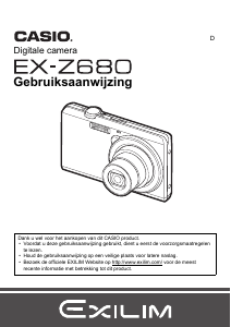 Handleiding Casio EX-Z680 Digitale camera