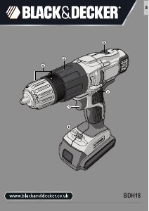 Handleiding Black and Decker BDH18 Schroef-boormachine