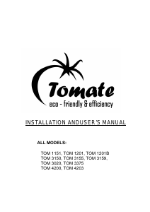 Bruksanvisning Tomate TOM 4203 Köksfläkt