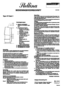 Handleiding Intergas Stellina I CV-ketel