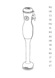 Priručnik Tefal HB406142 Ručni blender