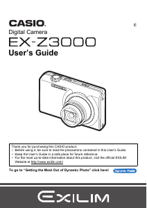 Manual Casio EX-Z3000 Digital Camera