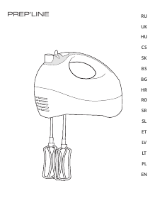 Instrukcja Tefal HT41013E PrepLine Mikser ręczny