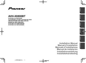 Manuale Pioneer AVH-X8800BT Autoradio