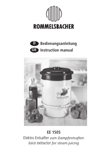 Handleiding Rommelsbacher EE 1505 Inkookpan