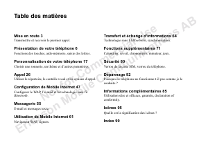 Mode d’emploi Sony Ericsson T68m Téléphone portable