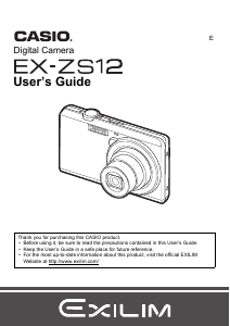 Manual Casio EX-ZS12 Digital Camera