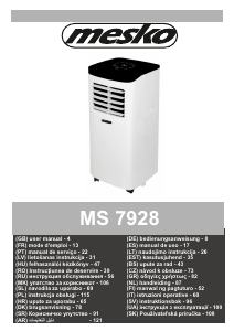 Manual de uso Mesko MS7928 Aire acondicionado