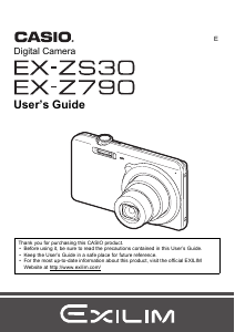 Manual Casio EX-ZS30 Digital Camera