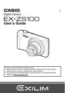 Manual Casio EX-ZS100 Digital Camera