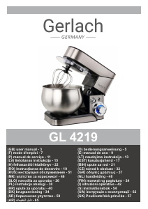 Manual Gerlach GL 4219 Stand Mixer