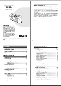 Manual Casio QV-10 Digital Camera