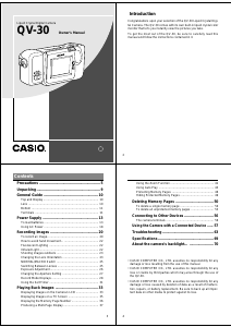Manual Casio QV-30 Digital Camera