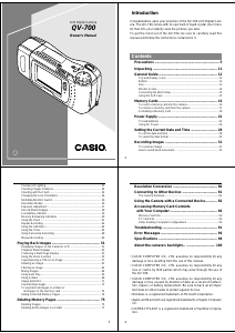 Handleiding Casio QV-700 Digitale camera