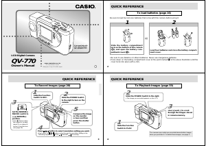 Manual Casio QV-770 Digital Camera