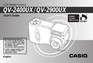 Manual Casio QV-2900UX Digital Camera