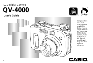Manual Casio QV-4000 Digital Camera