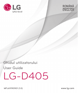 Manual LG D405 Mobile Phone