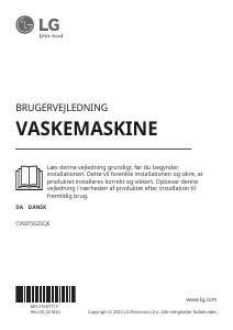 Brugsanvisning LG CV92T5S2SQE Vaskemaskine