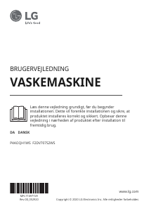 Brugsanvisning LG F2DV707S2WS Vaskemaskine