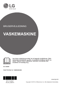 Brugsanvisning LG F4WM308S2W0 Vaskemaskine