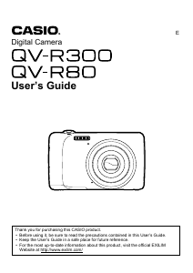 Manual Casio QV-R80 Digital Camera