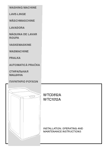 Handleiding Brandt WTC1012A Wasmachine