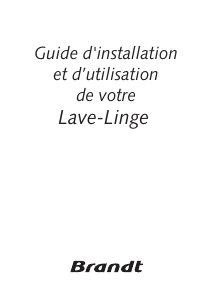 Mode d’emploi Brandt WSA7CTM Lave-linge