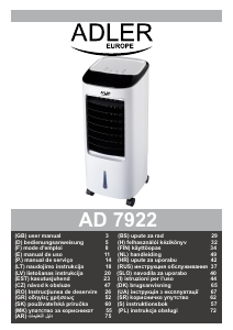 كتيب Adler AD 7922 جهاز تكييف هواء