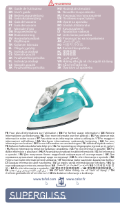 Manuale Tefal FV3847E0 Supergliss Ferro da stiro