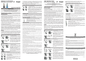 Manuale Kooper 2192801 Telecomando
