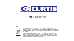 Bruksanvisning Curtis MPK2038BEU Mp3 spelare