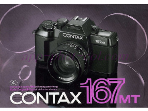 Mode d’emploi Contax 167 MT Camera