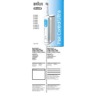 Bruksanvisning Braun D 9022 Oral-B Plak Control Ultra Eltandborste