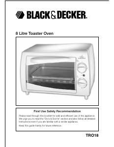 Manual Black and Decker TRO18 Oven