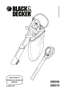 Návod Black and Decker GW370 Vysávač lístia