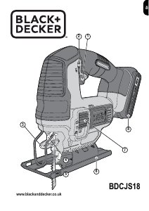 Manual Black and Decker BDCJS18 Jigsaw