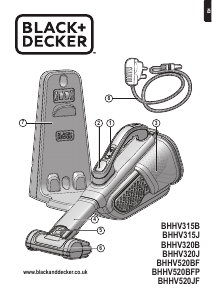 Manual Black and Decker BHHV520JF Handheld Vacuum