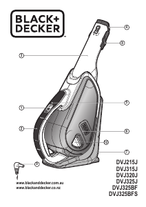 Manual Black and Decker DVJ320J Handheld Vacuum