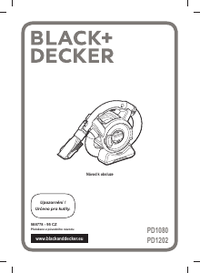Manuál Black and Decker PD1080 Ruční vysavač