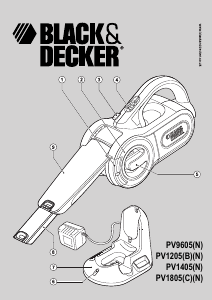 Manual Black and Decker PV1205BNEXT Handheld Vacuum