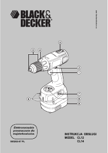 Instrukcja Black and Decker CL14K Wiertarko-wkrętarka