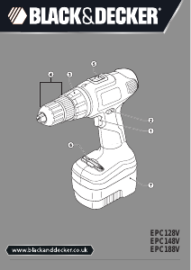 Handleiding Black and Decker EPC148V Schroef-boormachine