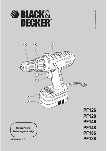 Manuál Black and Decker PF186 Akušroubovák