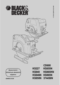 Návod Black and Decker 374456N Okružná píla