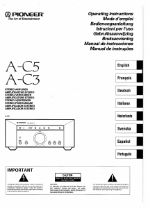 Handleiding Pioneer A-C5 Versterker