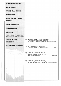 Manual Brandt WTC0811E Máquina de lavar roupa