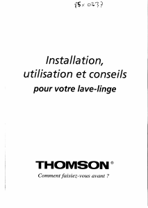 Mode d’emploi Brandt WTE1271K Lave-linge